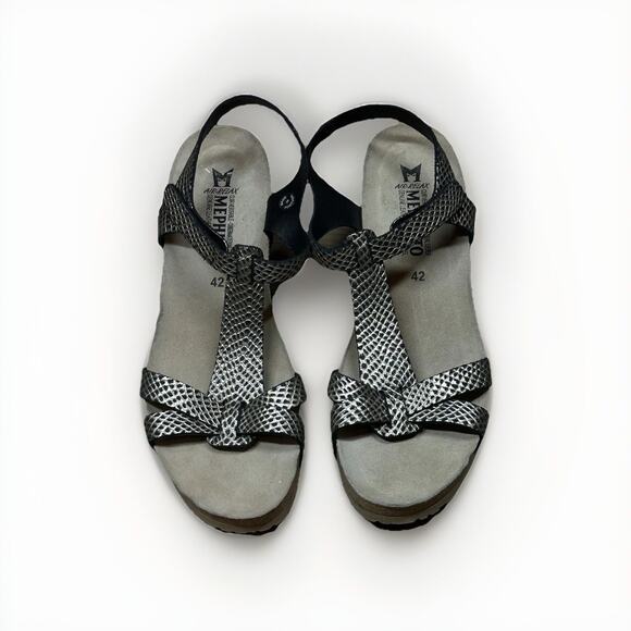 Mephisto‎ shoes 42 Strappy Wedge Sandals Comfortable - Picture 1 of 8